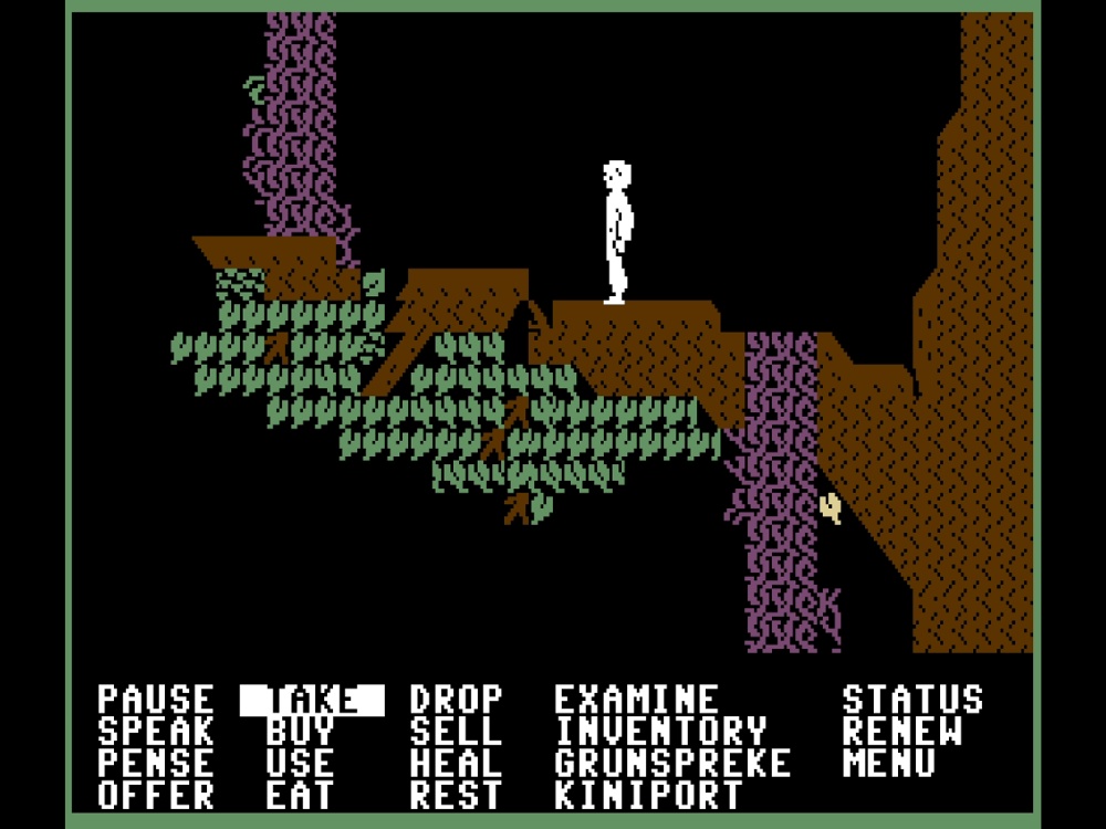 Gameplay of Below the Root for Commodore 64